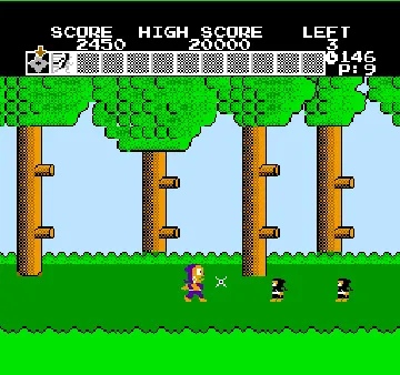 Ninja Hattori-kun - Ninja wa Syugyou de Gozaru no Maki (Japan) screen shot game playing